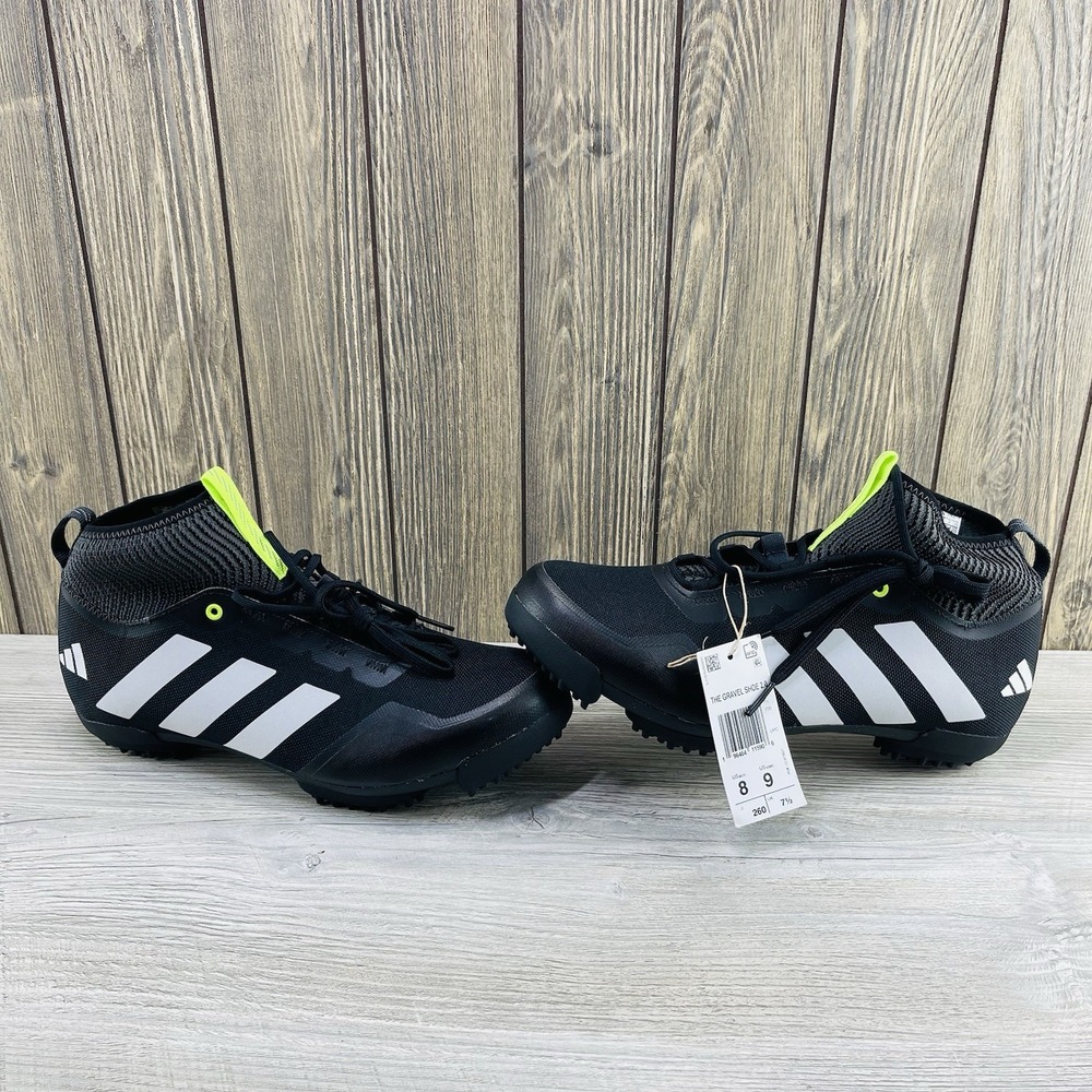Adidas The Gravel 2.0 Cycling Shoes Black White  HQ9034 NEW Men's: 8 Women's: 9